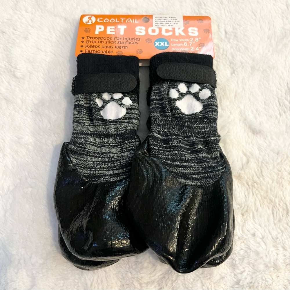 NWT Dog Socks Shoes Anti Slip Grip Paw Protection Size XXL